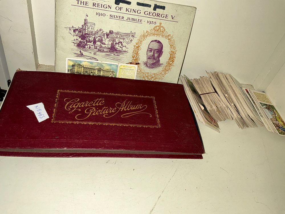 Lot 323: A Collection of Vintage Cigarette and Trade Card Albums and Loose Cards including W.D. and H.O. Wills and Ty.phoo Tea Series
