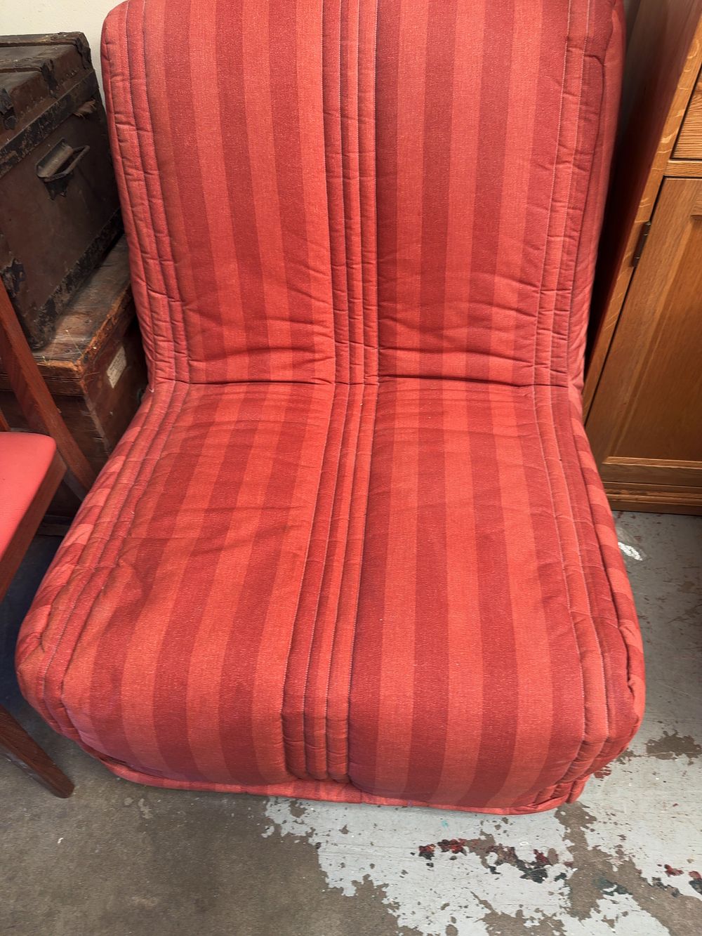 Lot 51: Contemporary Convertible Chair Bed Attributed to Ikea