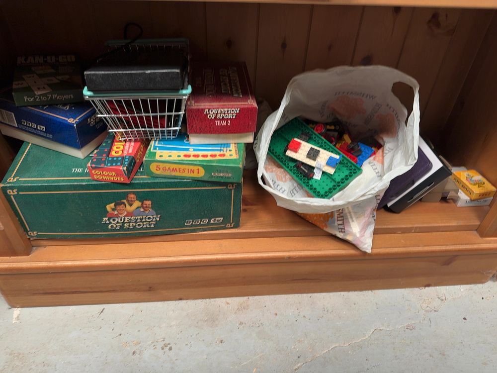 Lot 166: A Collection of Vintage Board Games and Toys Including Spear's Games and BBC tv A Question of Sport