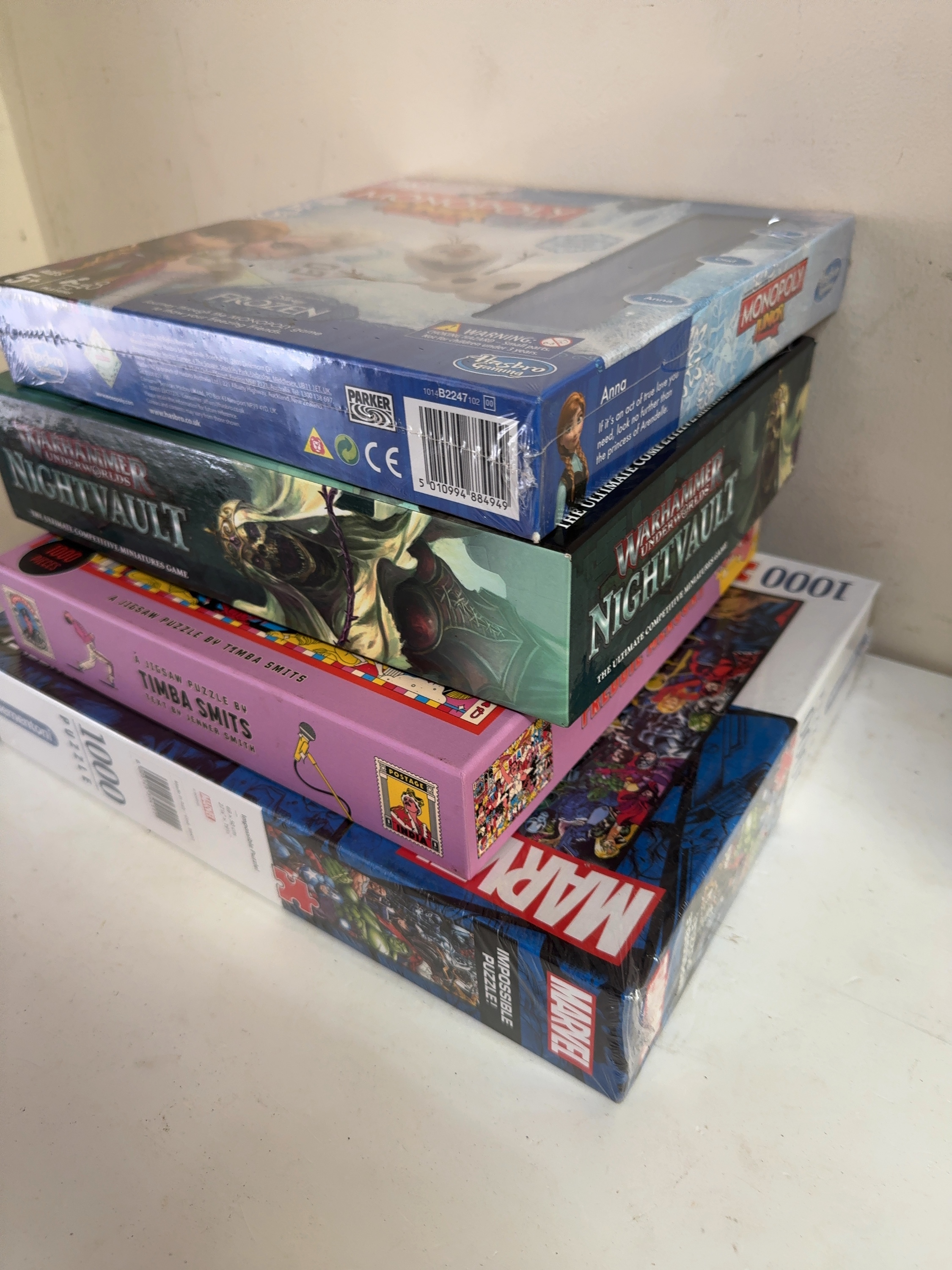 A Collection of Factory Sealed Board Games and Jigsaw Puzzles
