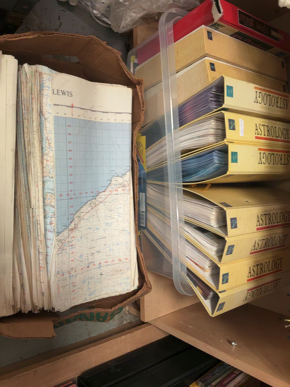 Lot 169: A Collection of Ordnance Survey Maps and Learn & Understand Astrology Part-Work Binders