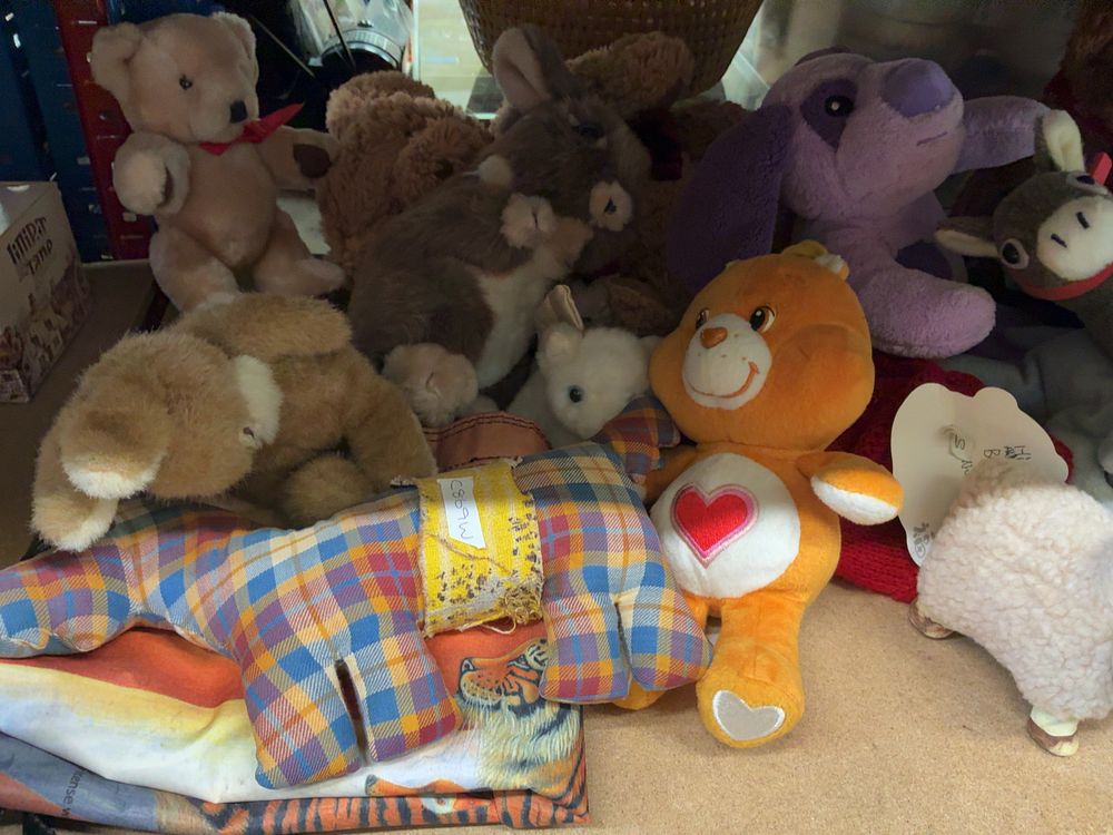 Lot 184: A Collection of Vintage and Modern Plush Soft Toys Including a Care Bears Tenderheart Bear