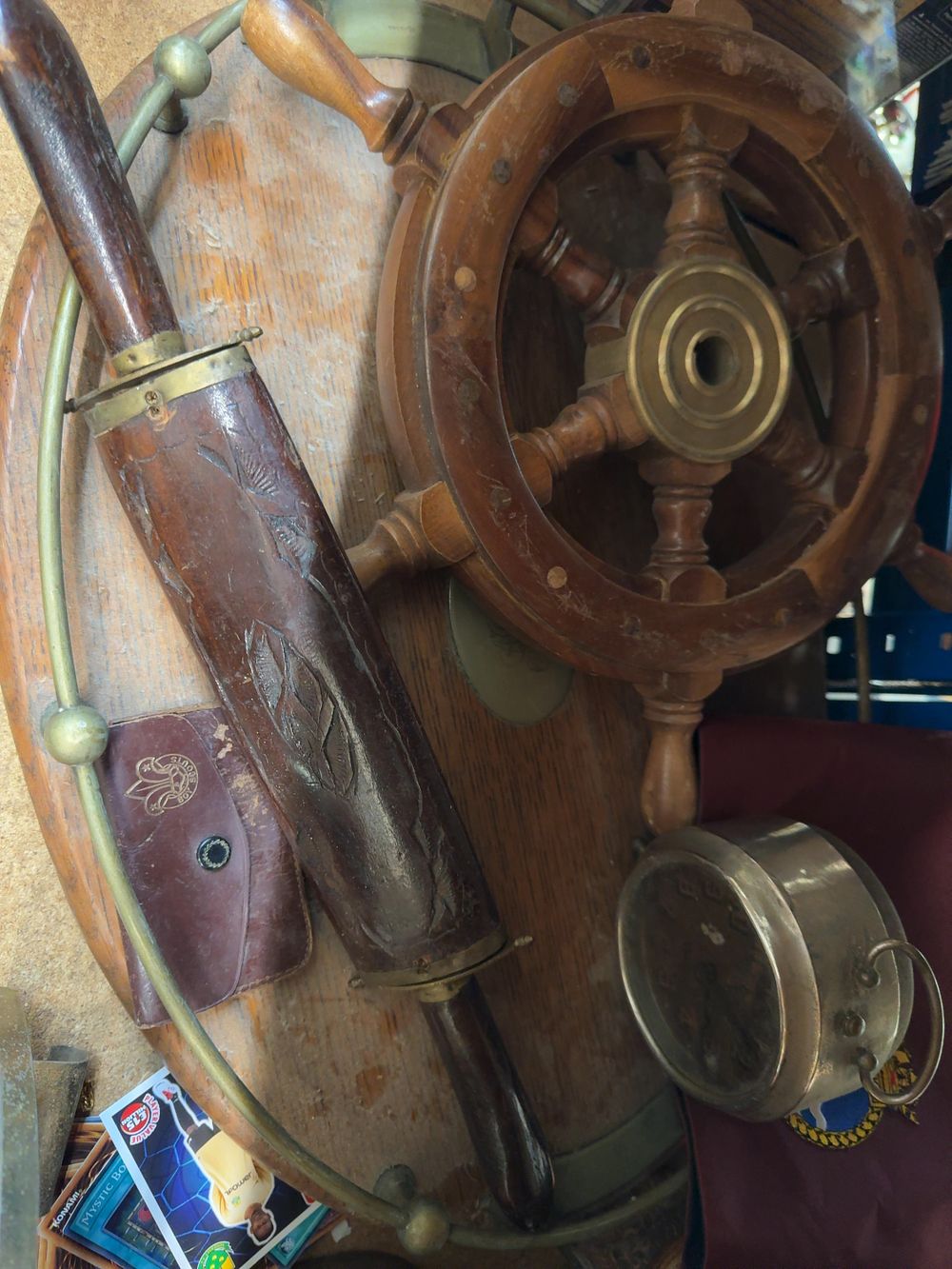 Lot 194: An Assortment of Nautical Decor, Vintage Timepieces, and Miscellaneous Collectibles