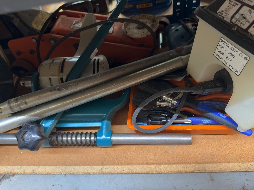 Lot 197: An Assortment of Workshop Tools and Decorating Equipment Including a Model SS76 Wallpaper Stripper