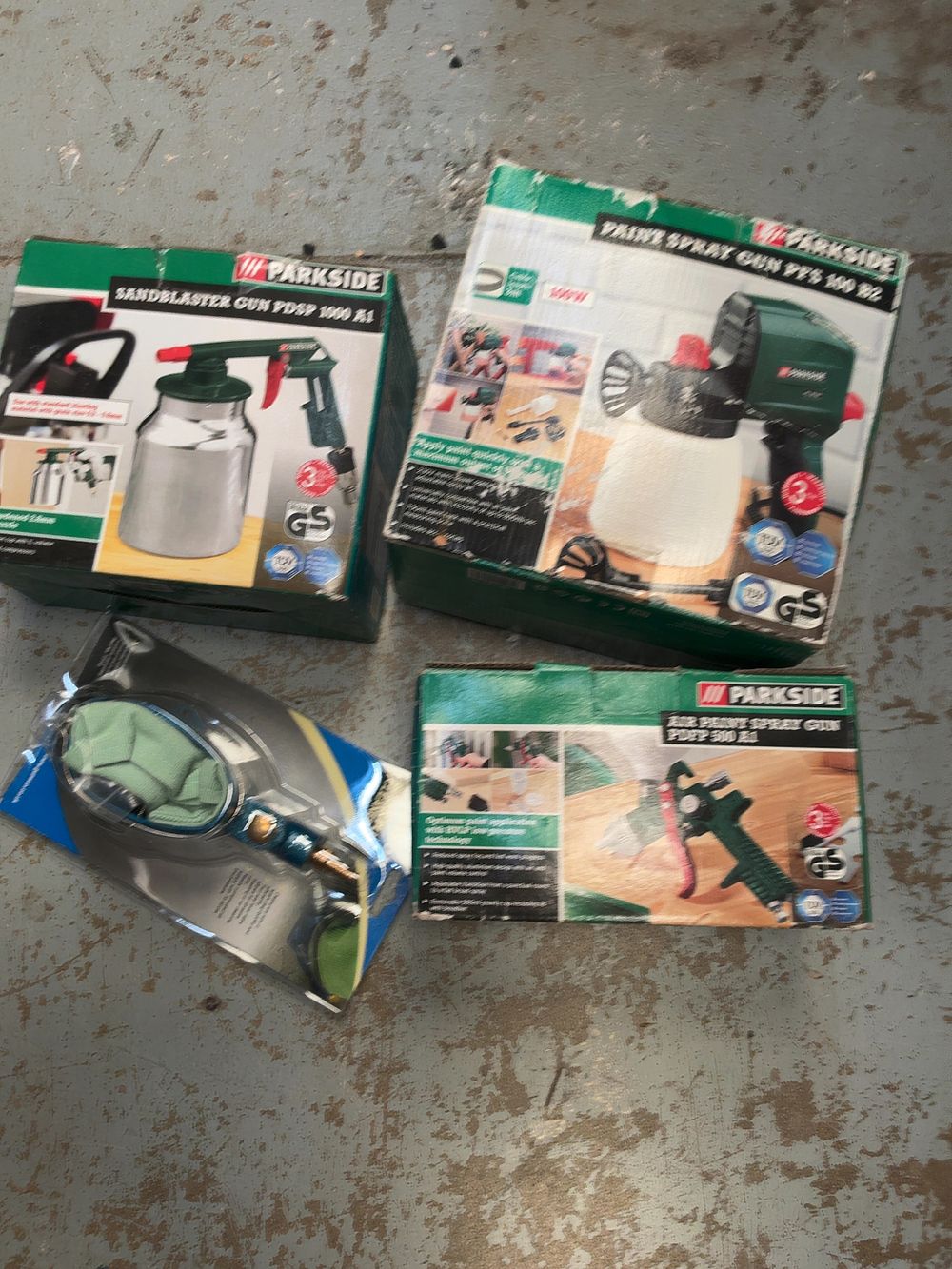 Lot 217: An Assortment of Parkside DIY Power Tools and a Gunson Spark Plug Cleaner