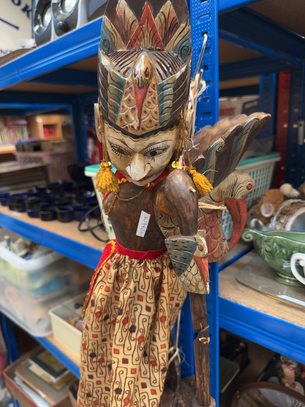 Lot 231: A Pair of Indonesian Wayang Golek Wooden Rod Puppets from West Java