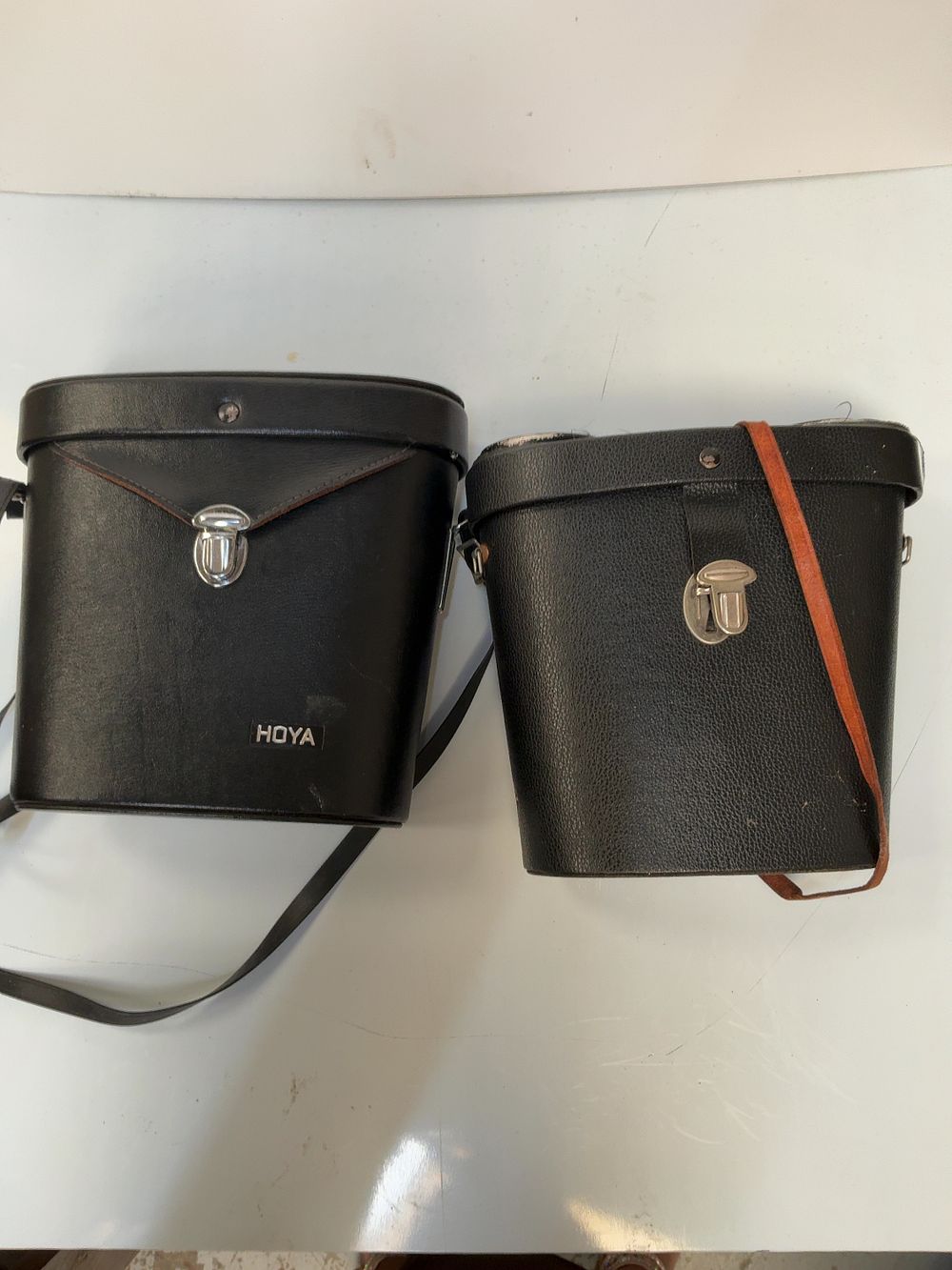 Lot 250: Two Pairs of Vintage Japanese Prism Binoculars including Hoya 10x50 and Vic Omega 7x50 Models