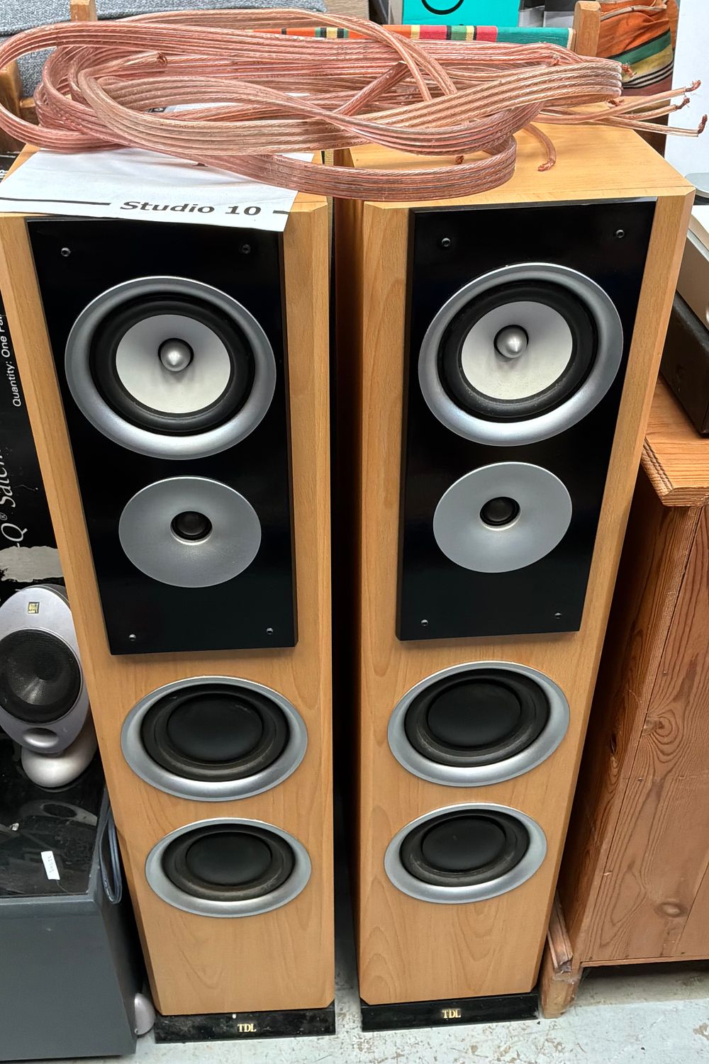 Lot 256: A Pair of TDL Studio 10 Floor-standing Loudspeakers