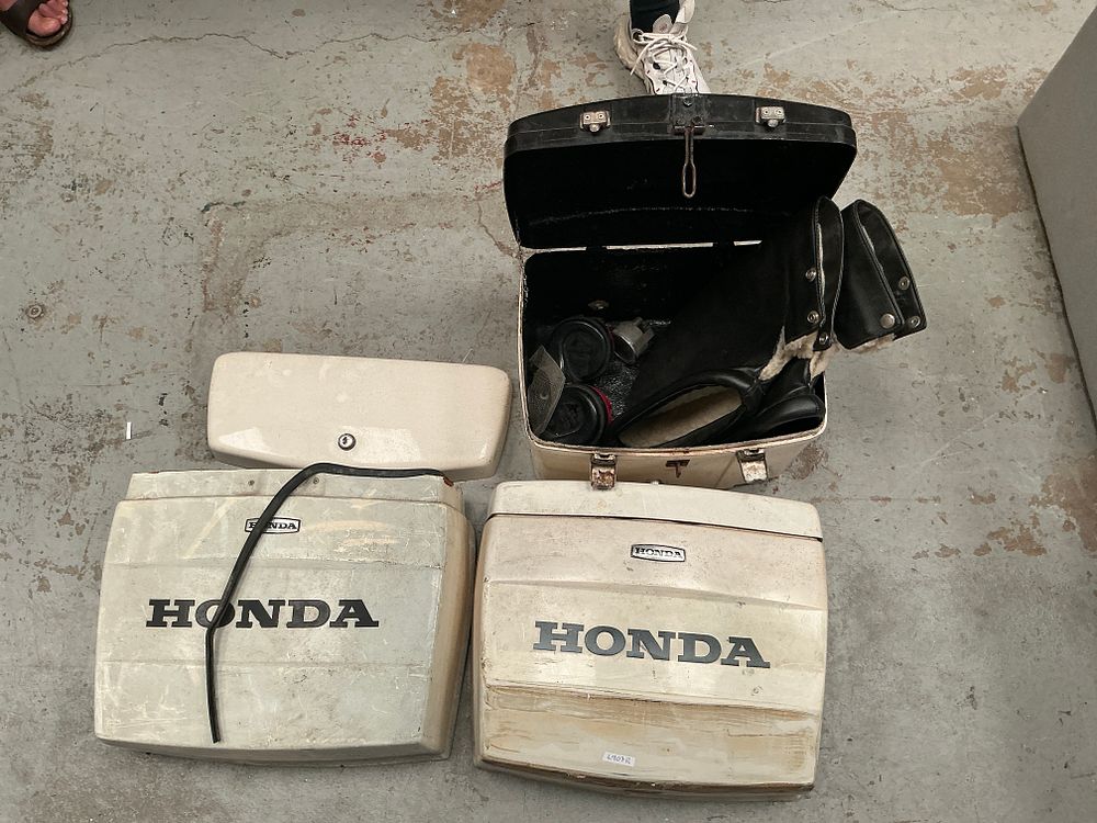 Lot 286: An Assortment of Vintage Honda Goldwing GL1100 Motorcycle Luggage and Accessories