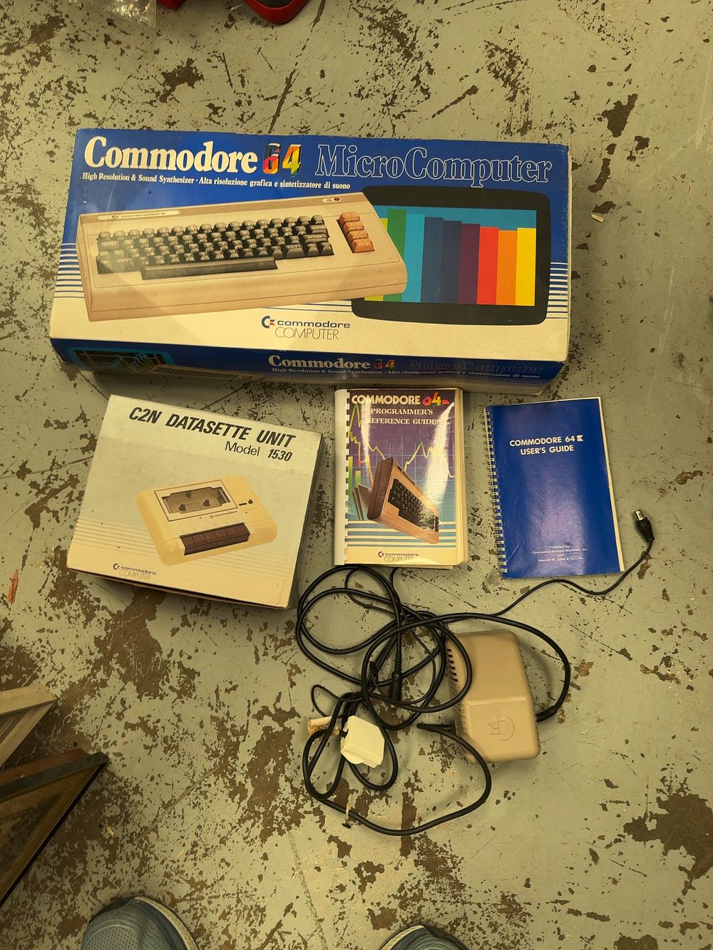 Lot 309: A Vintage Commodore 64 Microcomputer System with C2N Datasette Unit and Original Packaging