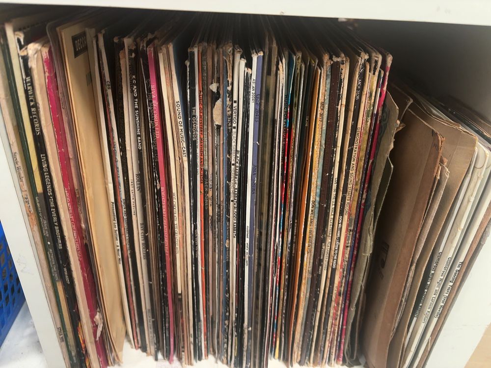 Lot 321: A Collection of Approximately 55 Vinyl LP Records Including Rock, Pop, and Light Entertainment