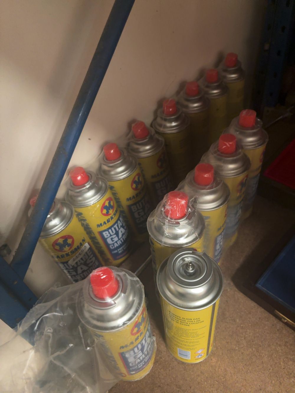 Lot 344: A Collection of Marksman Butane Gas Cartridges