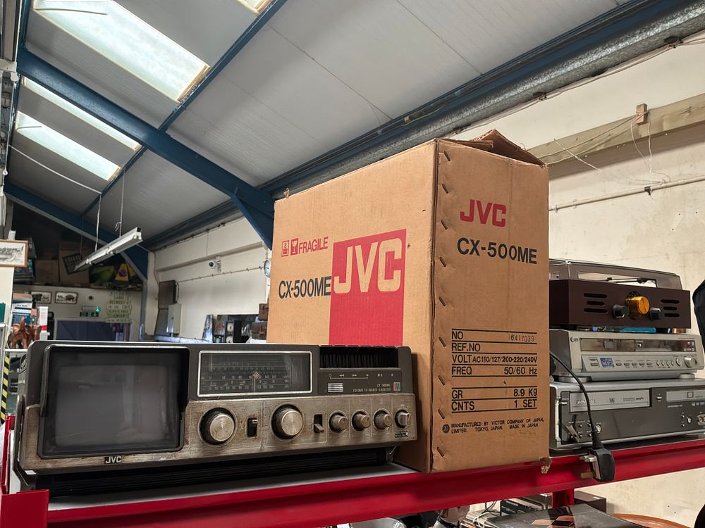 Lot 368: An Assortment of Consumer Electronics including JVC CX-500ME Portable Colour TV and Radio