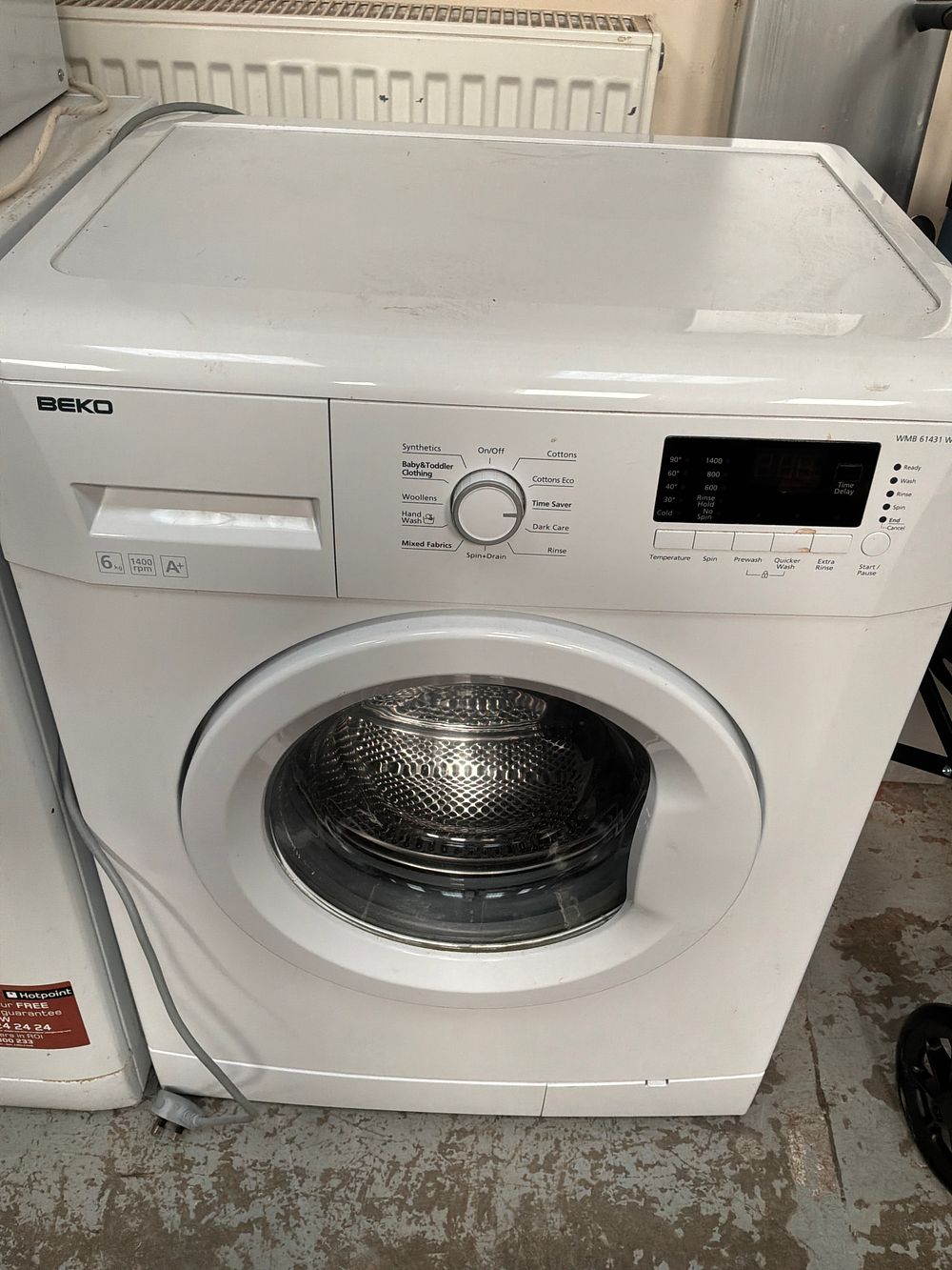 Lot 424: Beko WMB61431W Front Loading Washing Machine 6kg 1400rpm A+ Rating