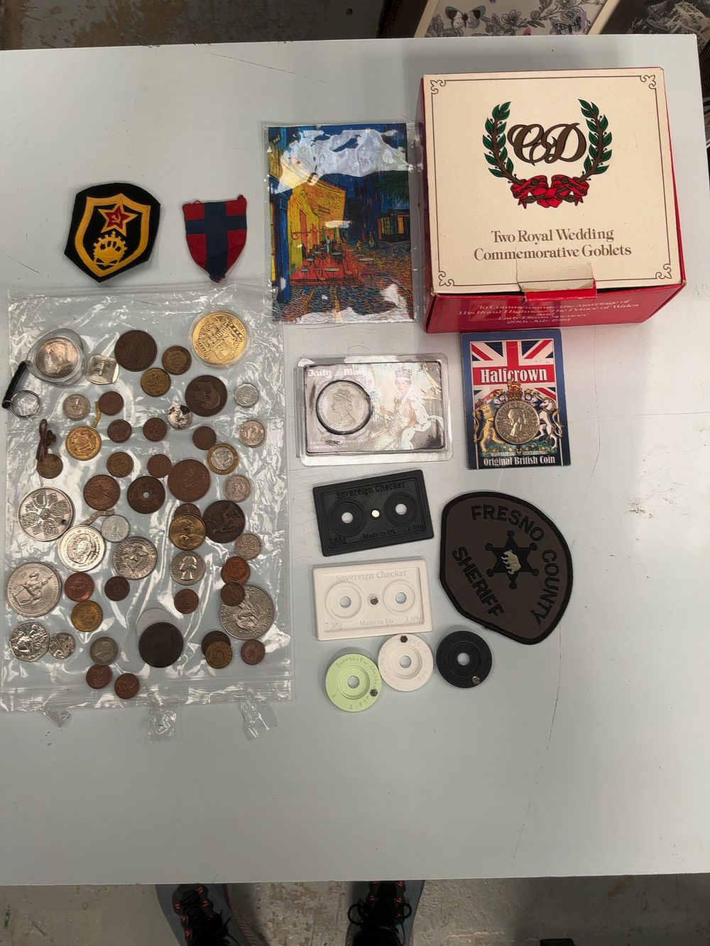 Lot 206: UK & World Collection of Coins, Numismatic Tools, and Memorabilia