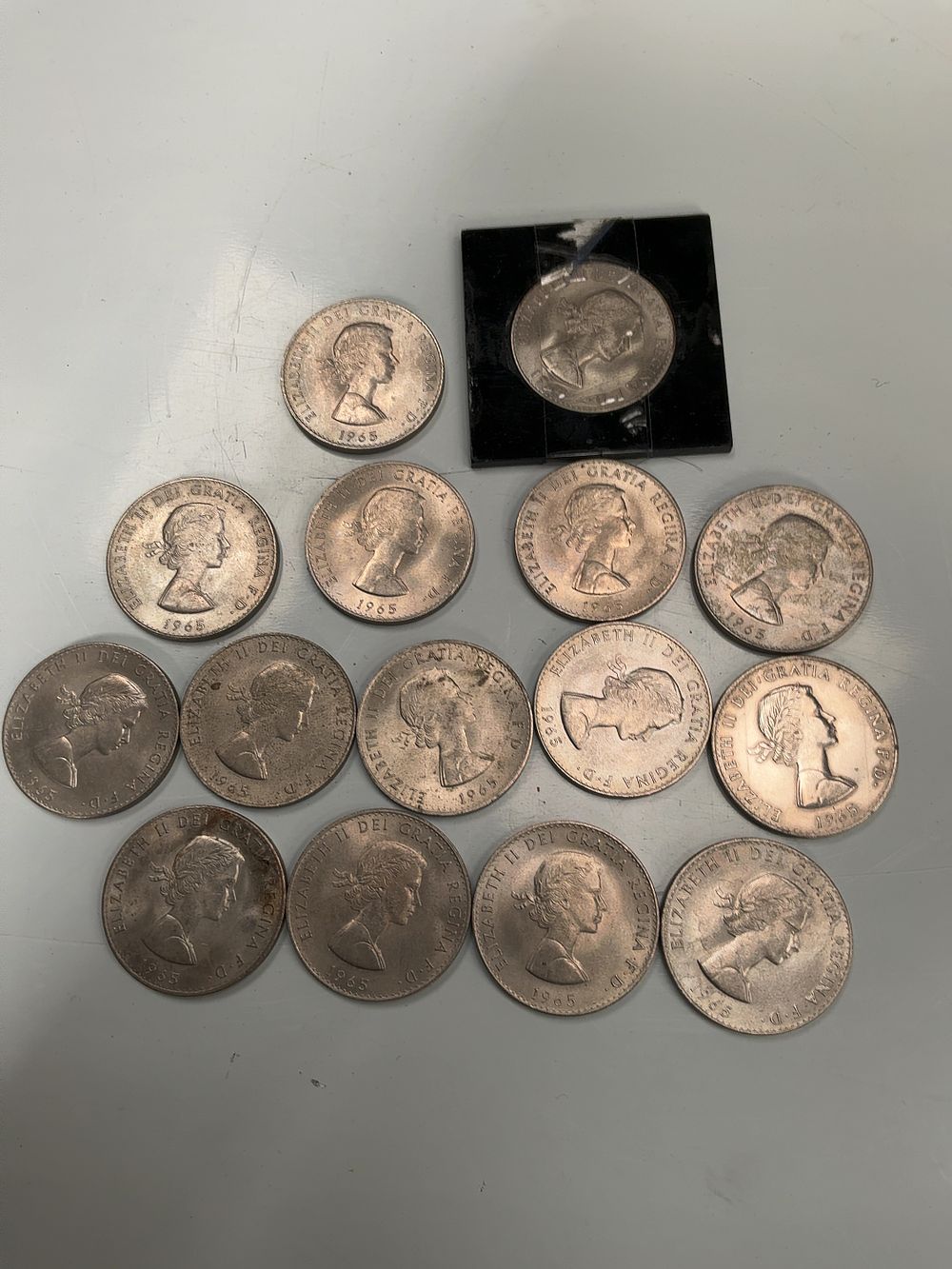 Lot 207: A Collection of UK 1965 Sir Winston Churchill Commemorative Crowns