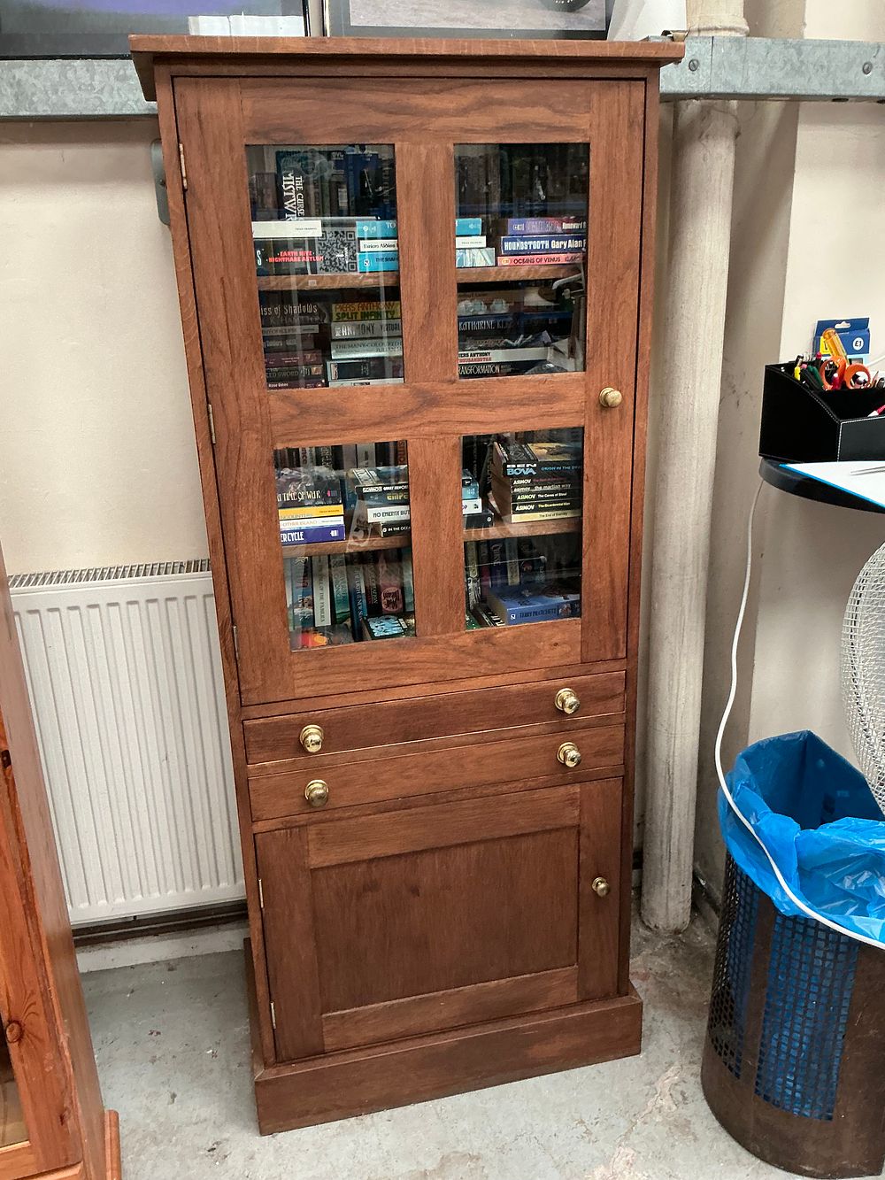 Lot 435: Contemporary Stained Oak Cabinet