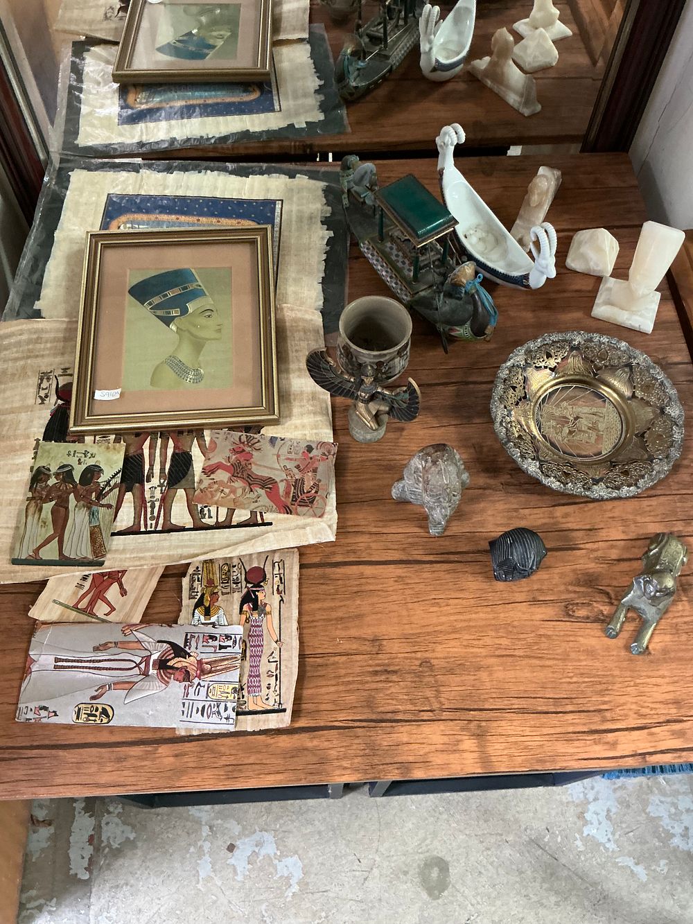 Lot 467: An Assortment of Contemporary Egyptian Revival Decorative Objects and Souvenirs