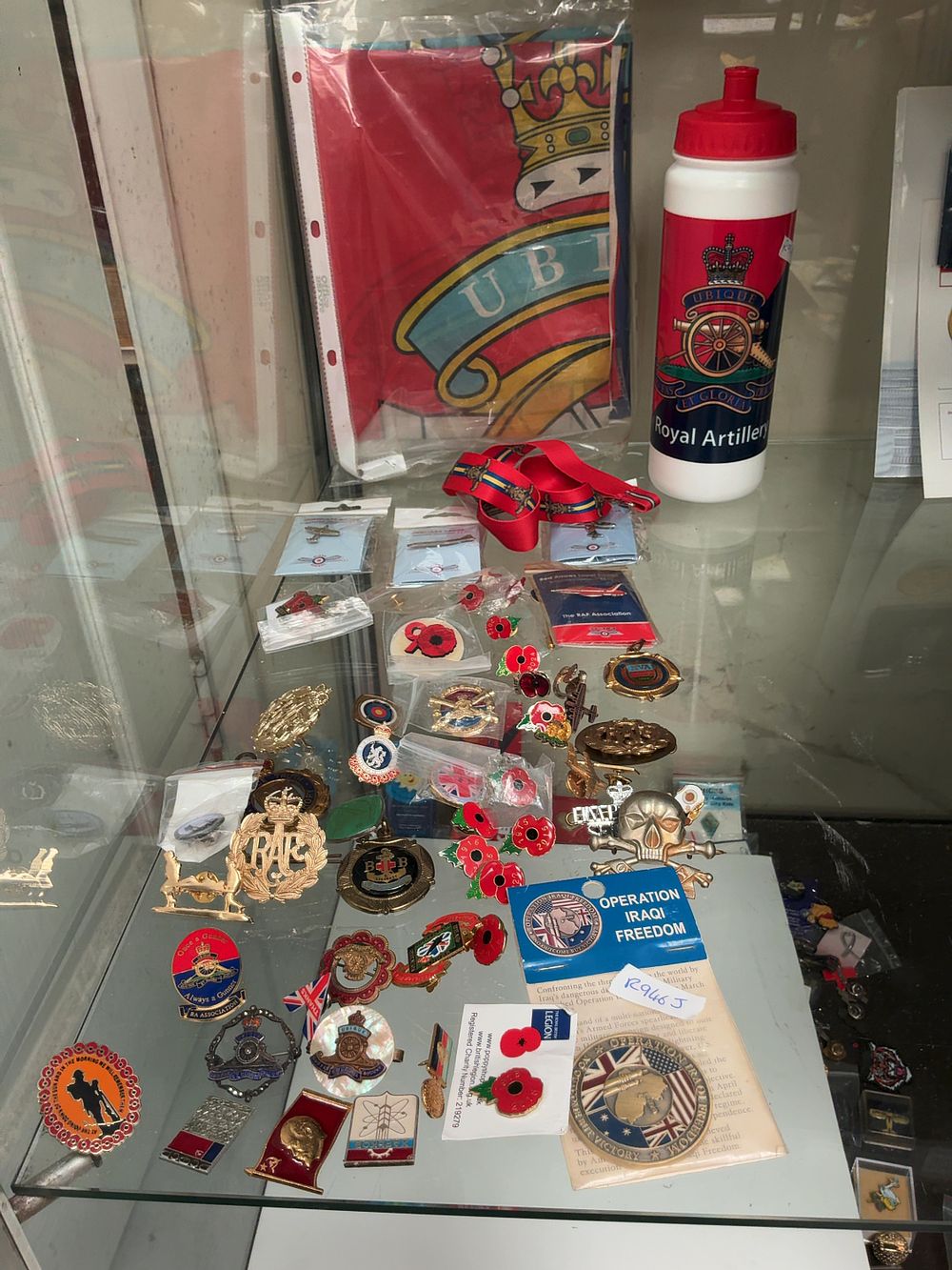 Lot 83: A Collection of British and Commonwealth Military and Commemorative Memorabilia including Royal Artillery and Royal Air Force Items
