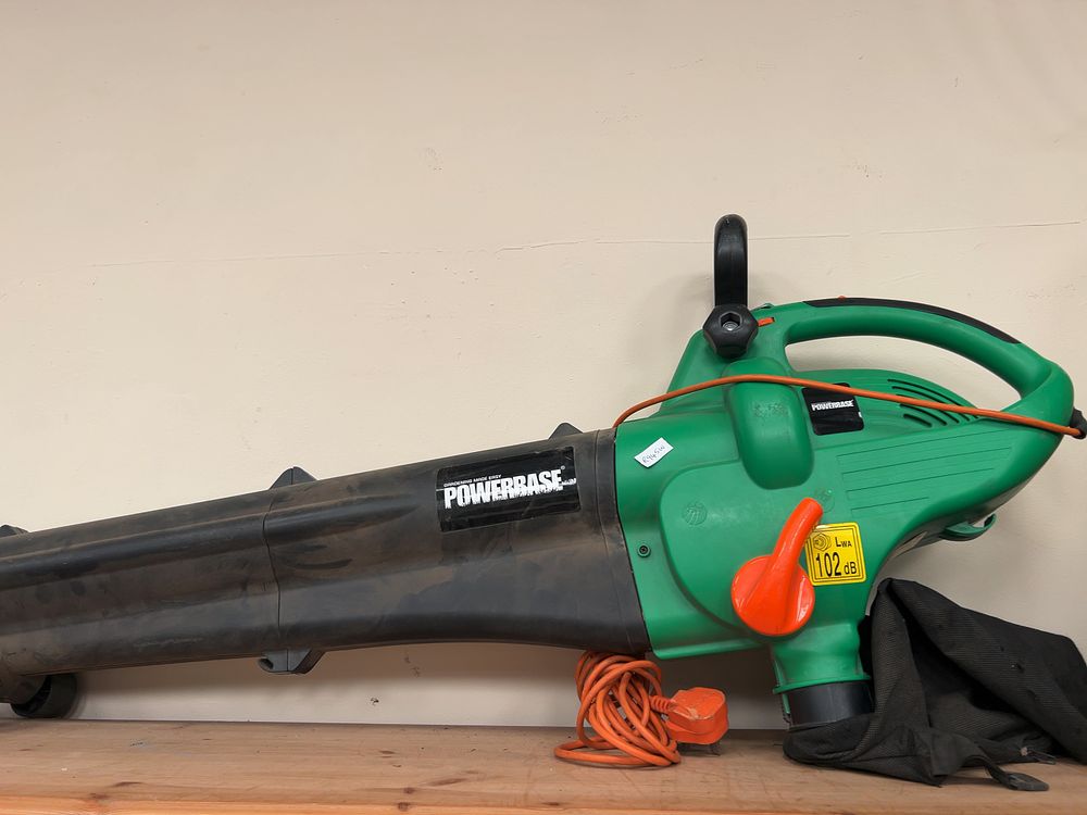 Lot 181: Two Corded Electric Garden Vacuum Blowers by Powerbase and VonHaus