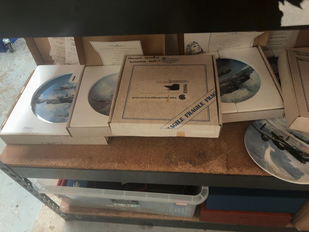 Lot 253: A Collection of Coalport Reach for the Sky Series RAF Aviation Collector Plates by Michael Turner
