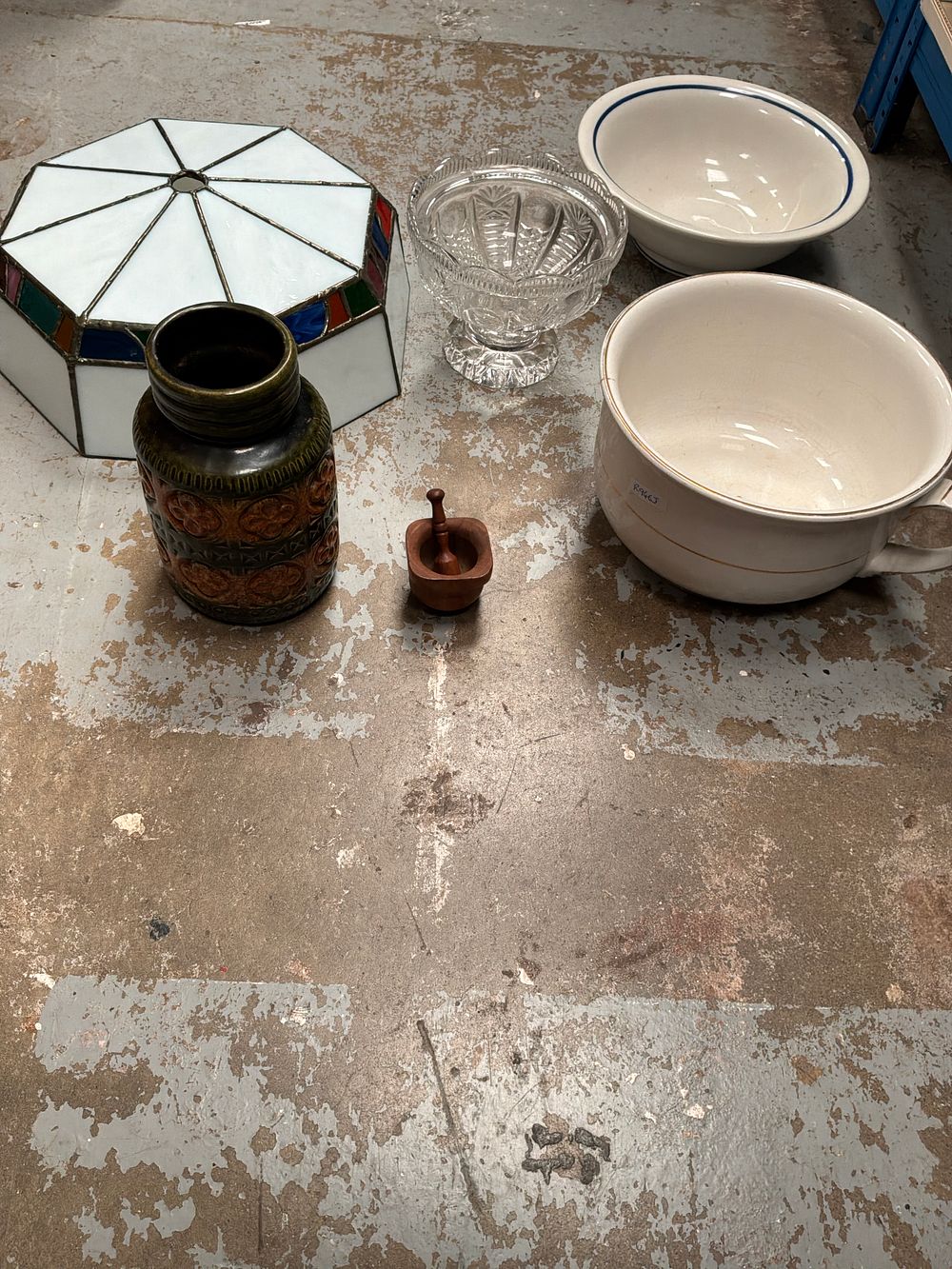 Lot 270: A Collection of Decorative and Household Objects Including West German Art Pottery and Royal Air Force Ceramic Ware