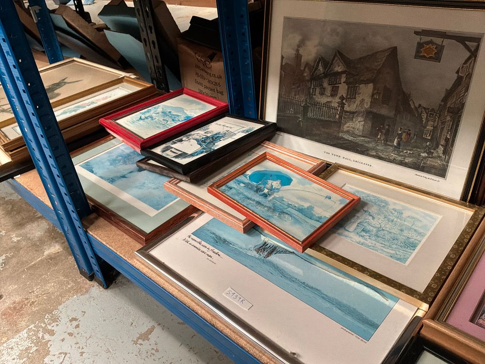 Lot 271: A Group of Framed Artworks including works by Bob Talbot, Tom Bean, and Wels (Signed)