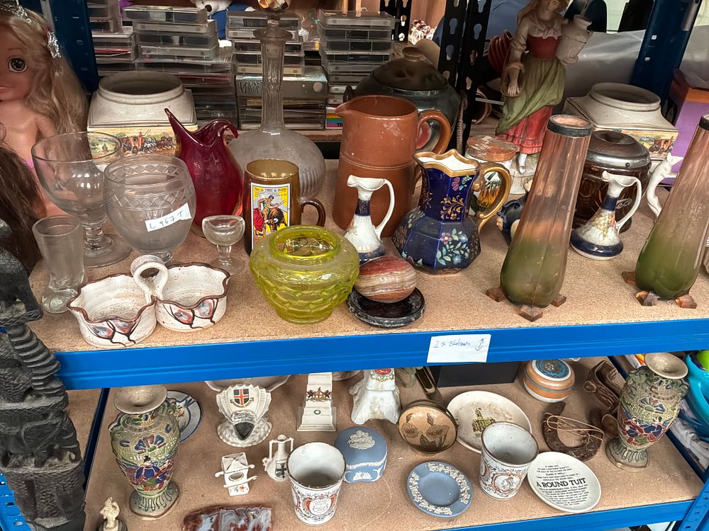 Lot 273: An Assortment of Decorative Glassware, Ceramics, and Historical Collectibles