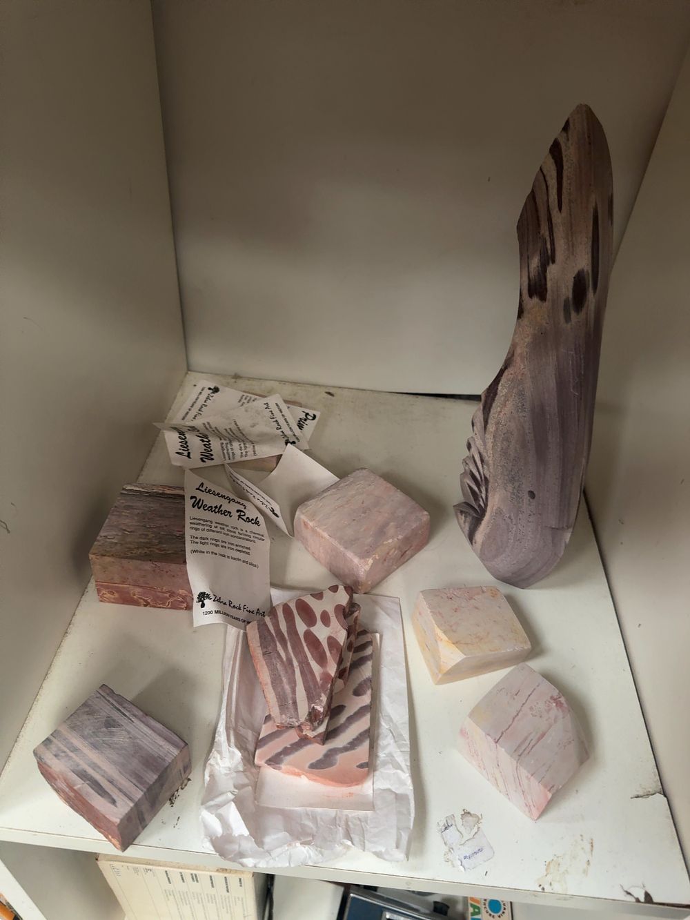 Lot 313: Eight Zebra Rock and Liesegang Weather Rock Specimens