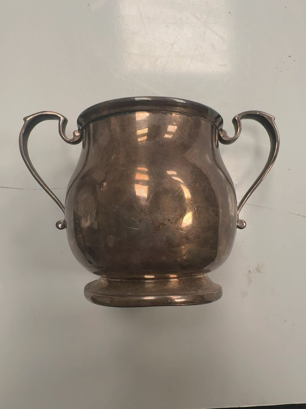 Lot 365: George V Sterling Silver Two-Handled Sugar Bowl, Edward Souter Barnsley and Sons, Birmingham 1912