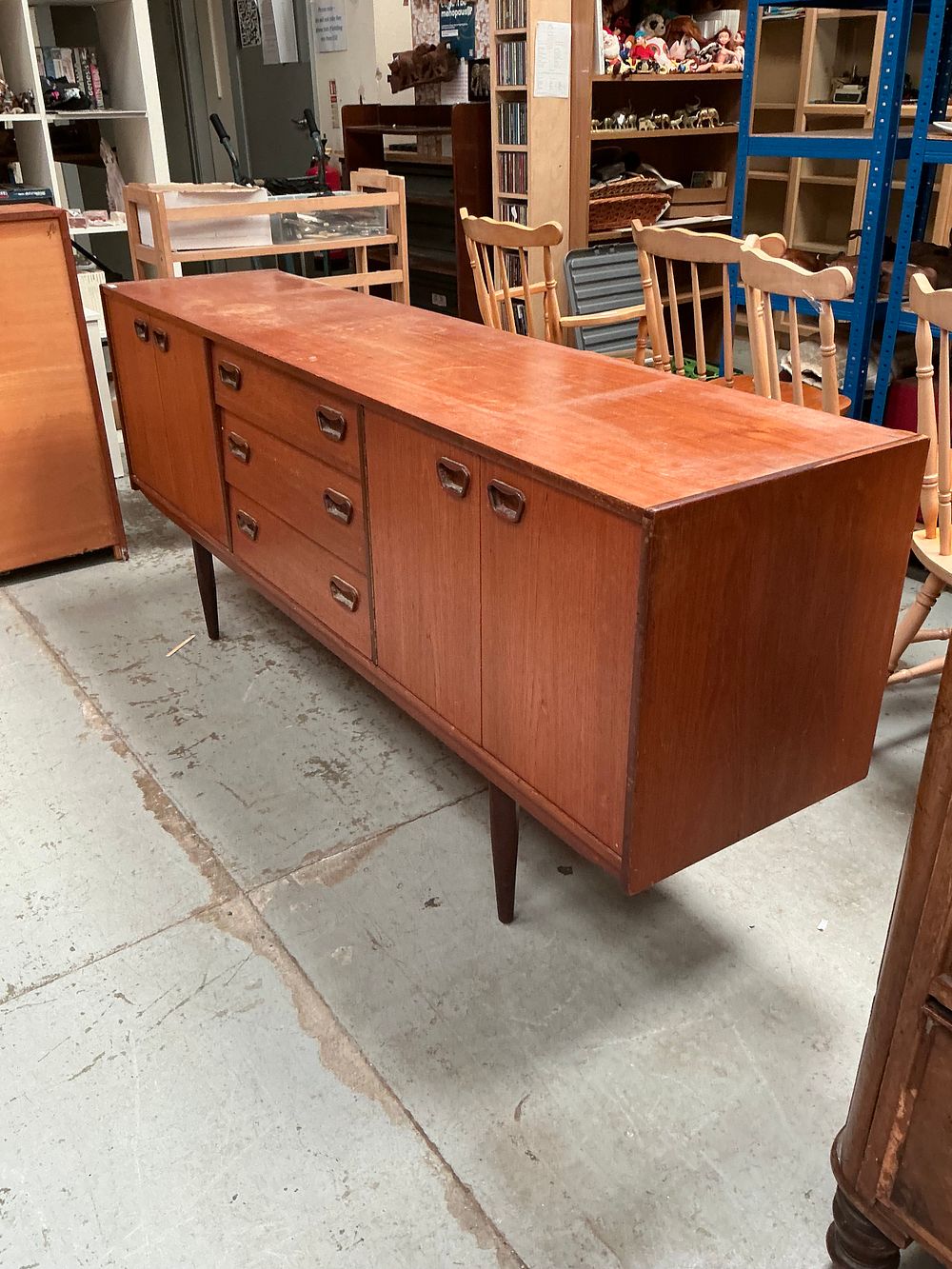 Lot 401: Mid-Century British Teak Sideboard by Wrighton