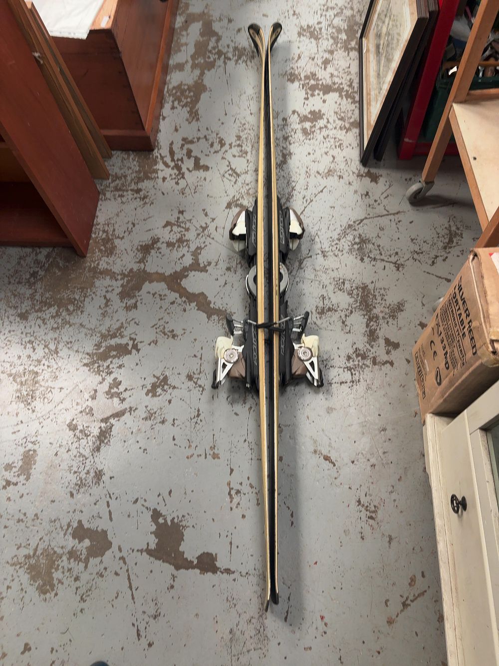 Lot 418: A Pair of Völkl P50 Motion Energy Alpine Skis with Marker Motion Bindings