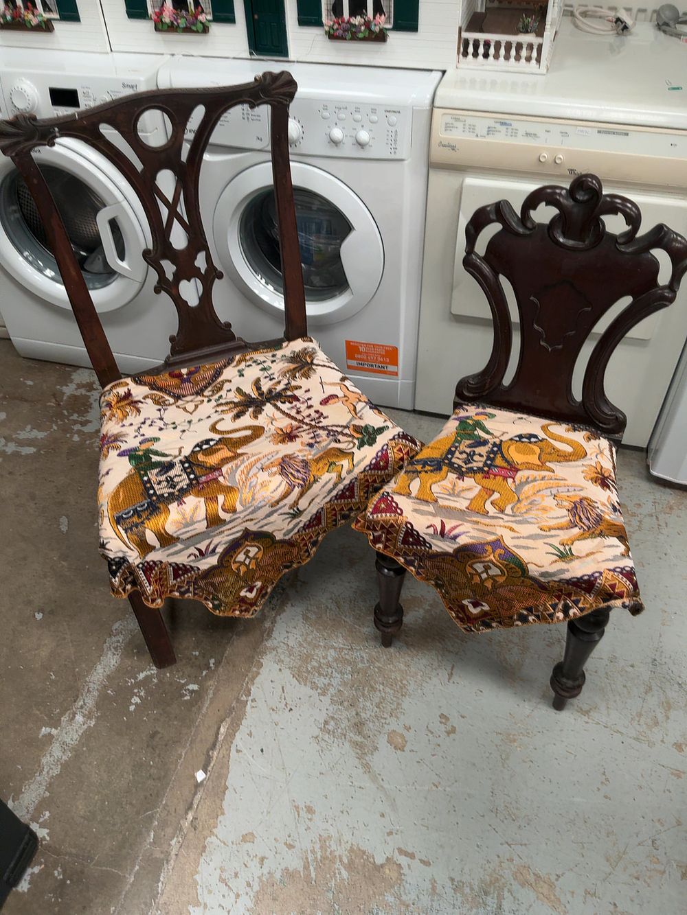 Lot 32: Two Assorted Mahogany Side Chairs