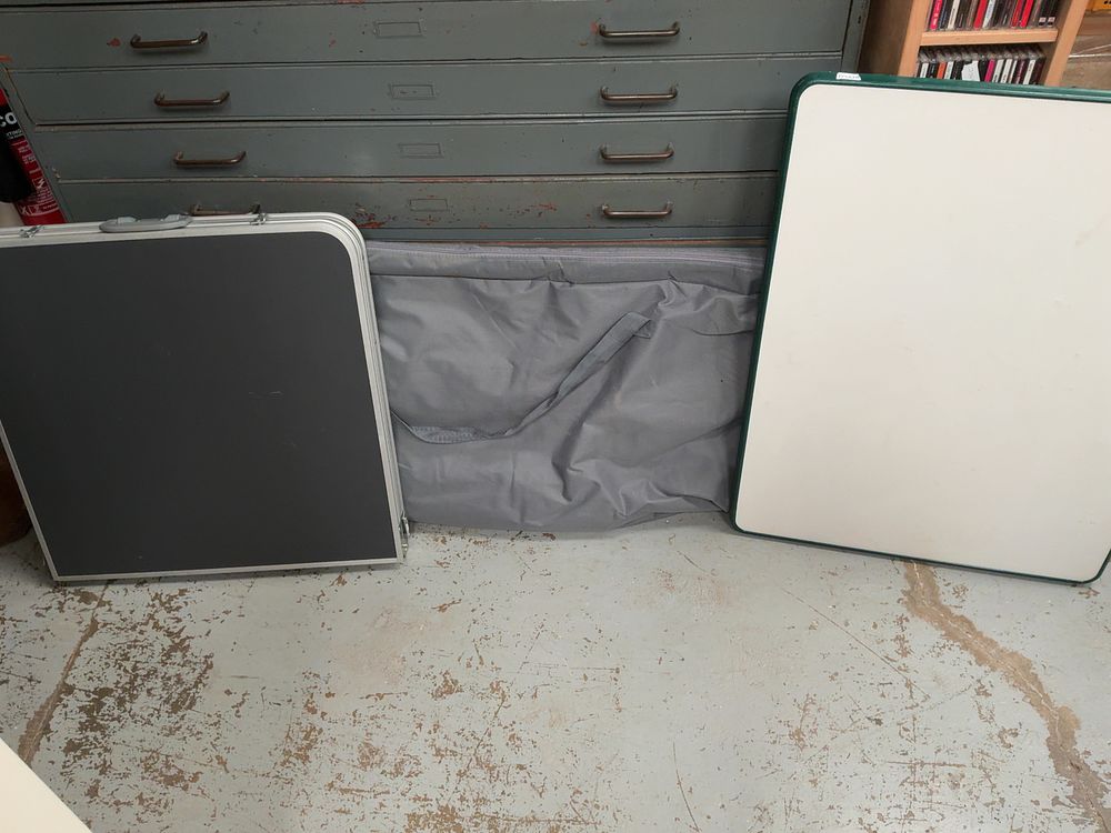 Lot 230: A Trio of Portable Folding Camping and Utility Tables