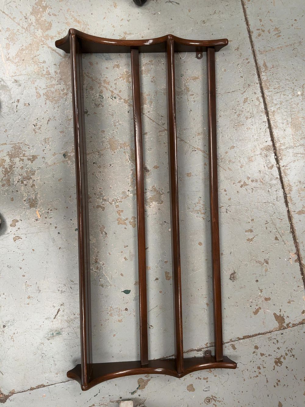 Lot 451: Ercol Mid-Century Modern Teak Plate Rack
