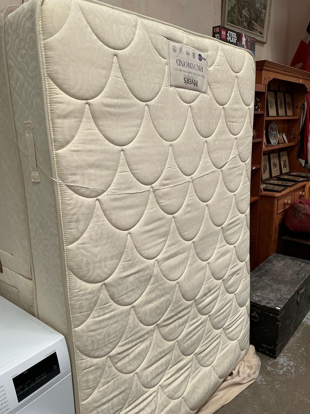 Lot 494: Myer's Richmond Double Divan Bed with Integrated Drawer Storage