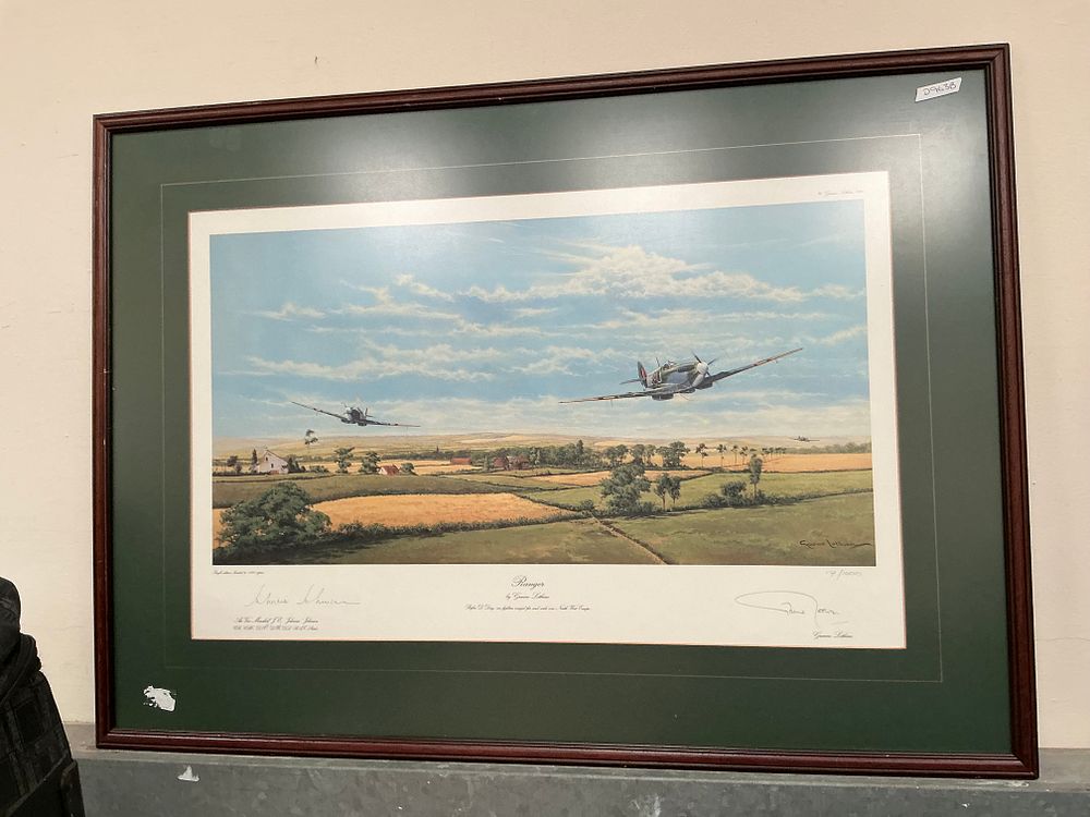 Lot 503: Graeme Lothian, Ranger, Limited Edition Offset Lithograph Signed by Johnnie Johnson