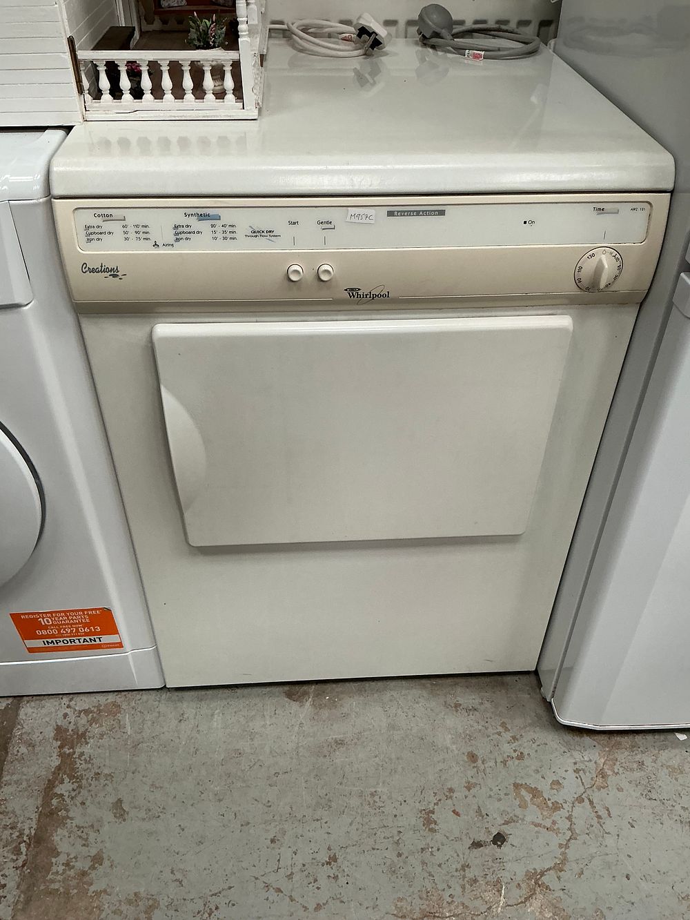 Lot 514: Whirlpool AWZ 121 Creations Vented Tumble Dryer