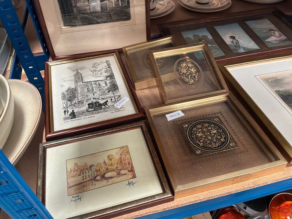 Lot 190: A Suite of Artworks by Yves Ducourtioux, Thomas Allom, Barham, and Arie den Hollander (Signed)