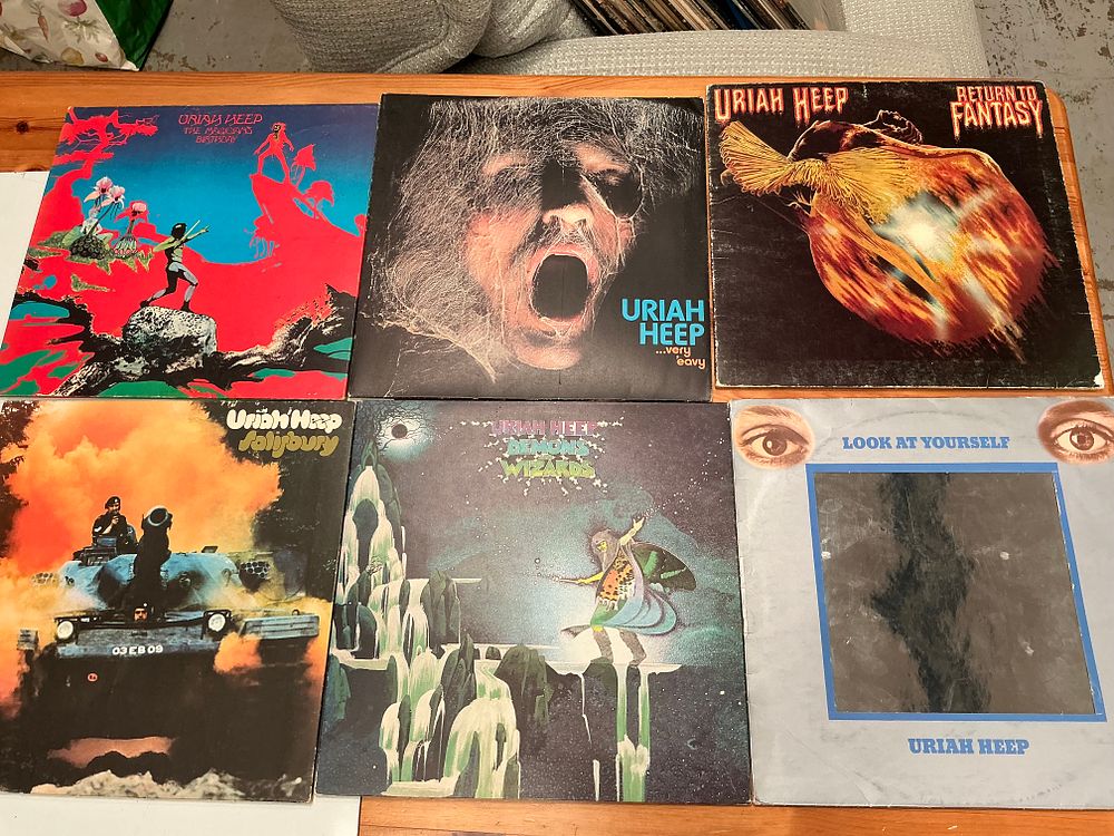 Lot 216: A Collection of Approximately 50 Vinyl LPs including Pink Floyd Dark Side of the Moon UK First Pressing and Vertigo Swirl Titles