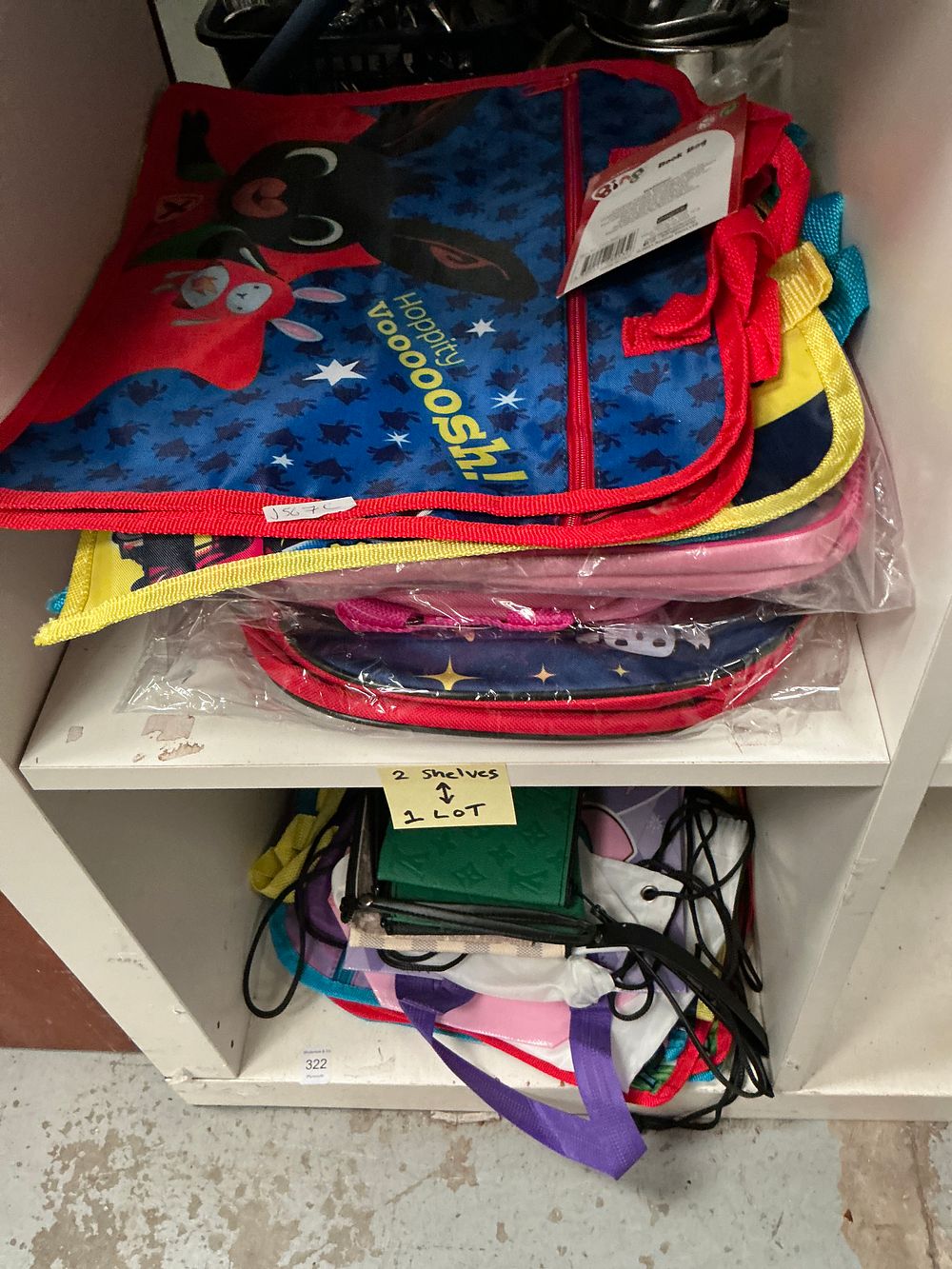 Lot 221: A Large Assortment of Childrens Character Themed Bags and Fashion Pouches