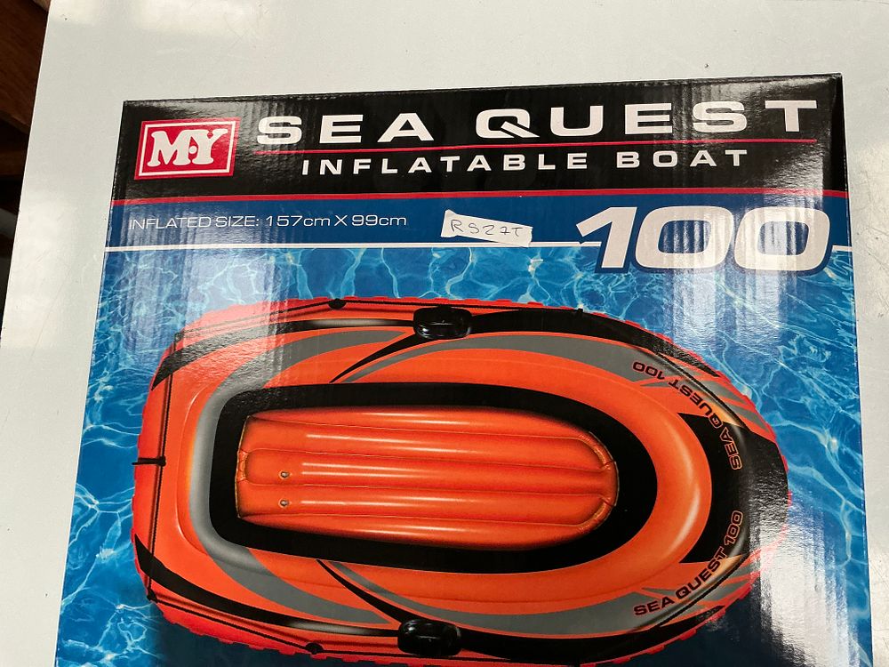 Lot 222: M.Y. Sea Quest 100 Inflatable Boat