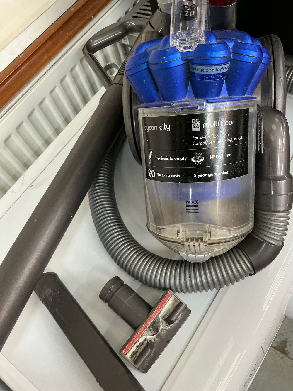 Lot 357: Dyson DC26 City Multi Floor Compact Cylinder Vacuum Cleaner