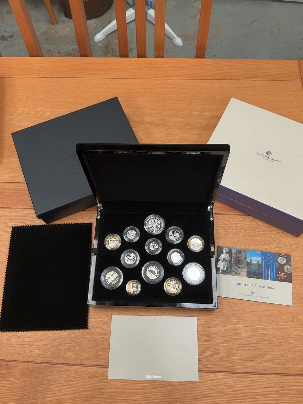 Lot 154: 2025 UK Silver Proof Coin Set, The Royal Mint, Limited Edition 150 of 550
