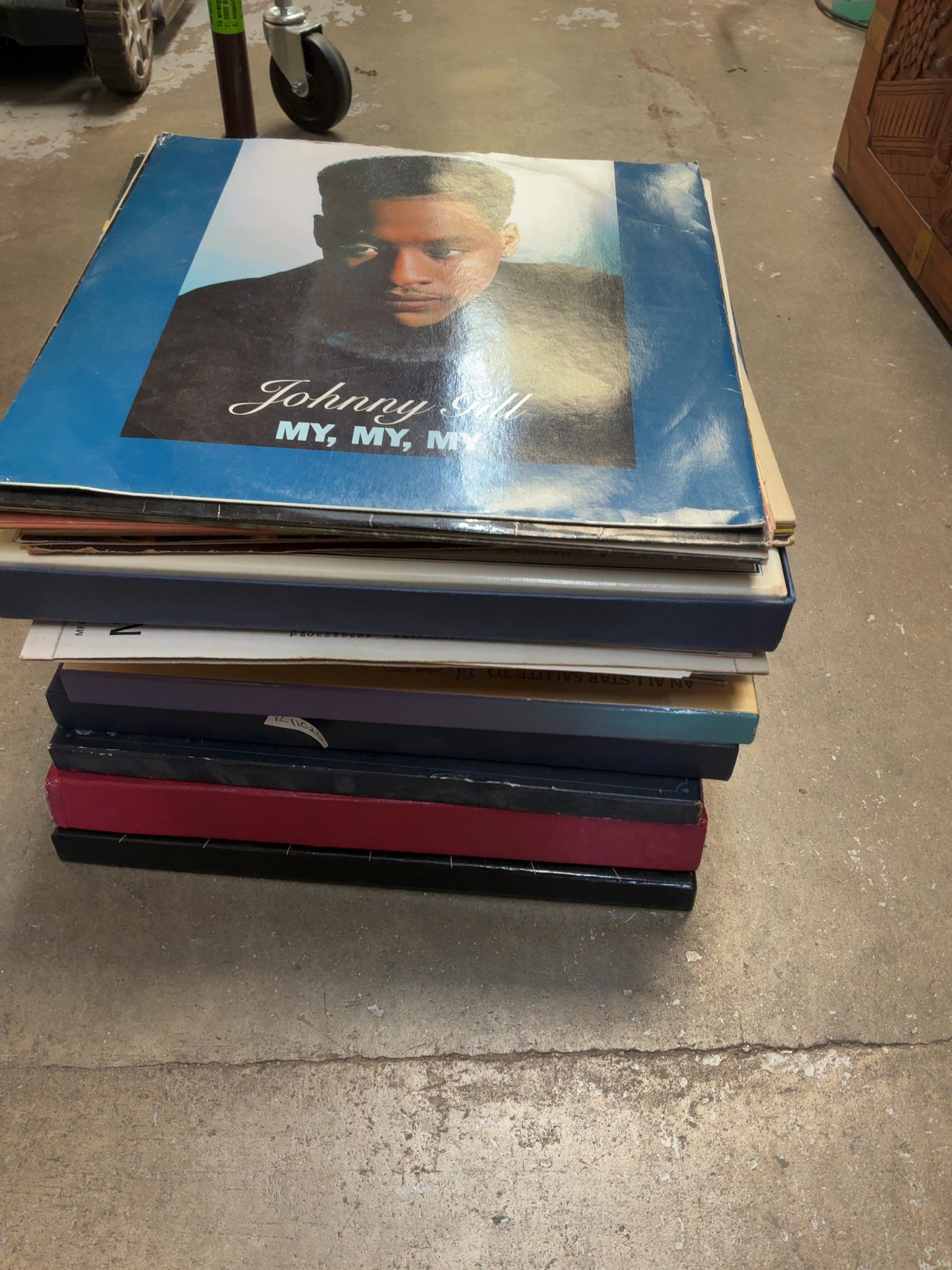 A Collection of approximately Twenty Eight Vinyl Record LPs and Box Sets Including ABBA, George Harrison and Simon and Garfunkel