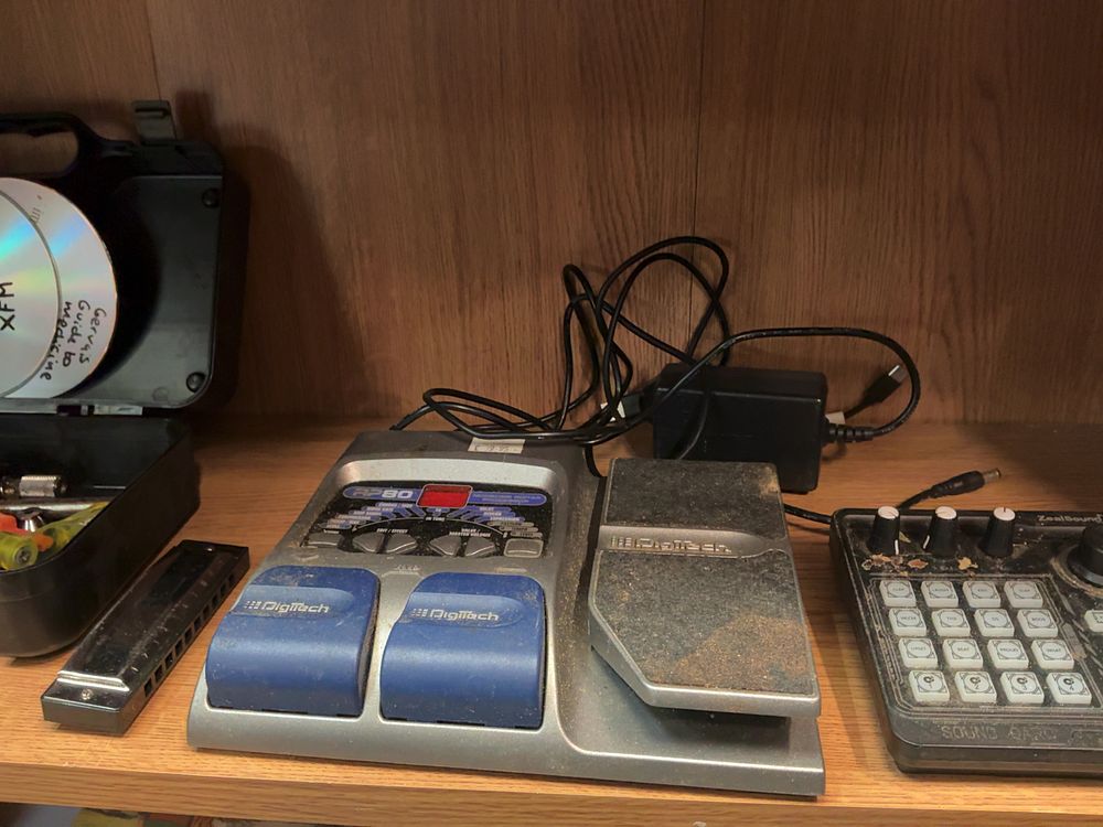 Lot 214: A Collection of Musical Electronics and Accessories Including DigiTech and ZealSound Examples