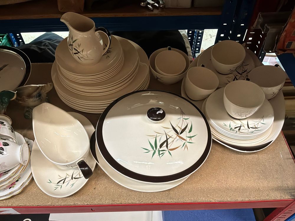 Lot 226: A Collection of Ceramic Tableware including Royal Doulton and Windsor Bone China Examples