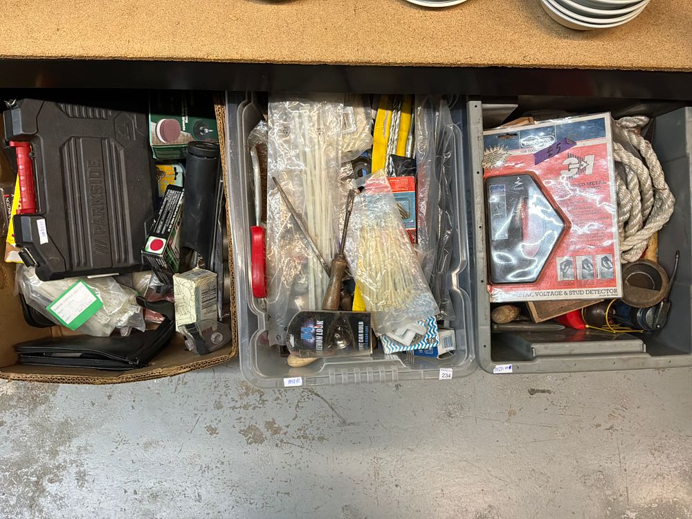 Lot 234: An Assortment of Workshop Tools and Accessories including Draper and Parkside Examples