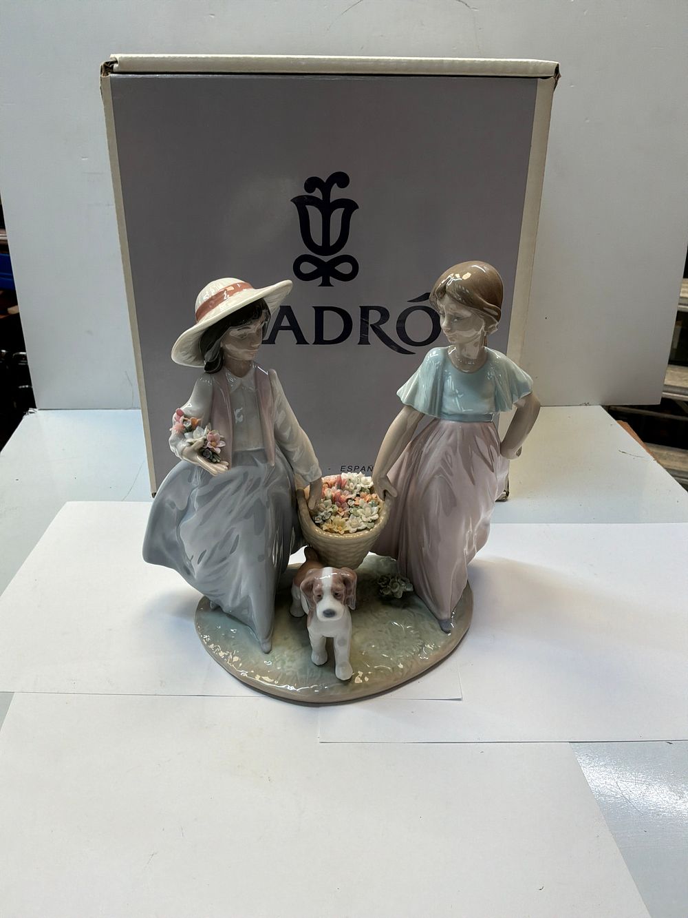 Lot 278: A Lladró Springtime Harvest Glazed Porcelain Figurine with Presentation Case