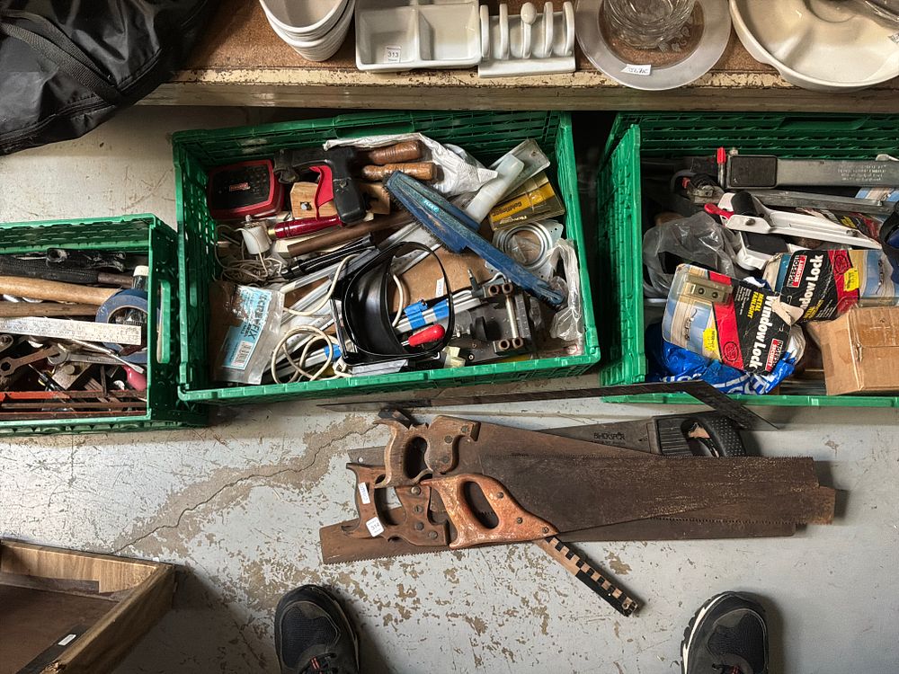 Lot 314: A Collection of Hand Tools Security Hardware and a Metro-Vox Portable PA System including Blackspur and Ingersoll Examples
